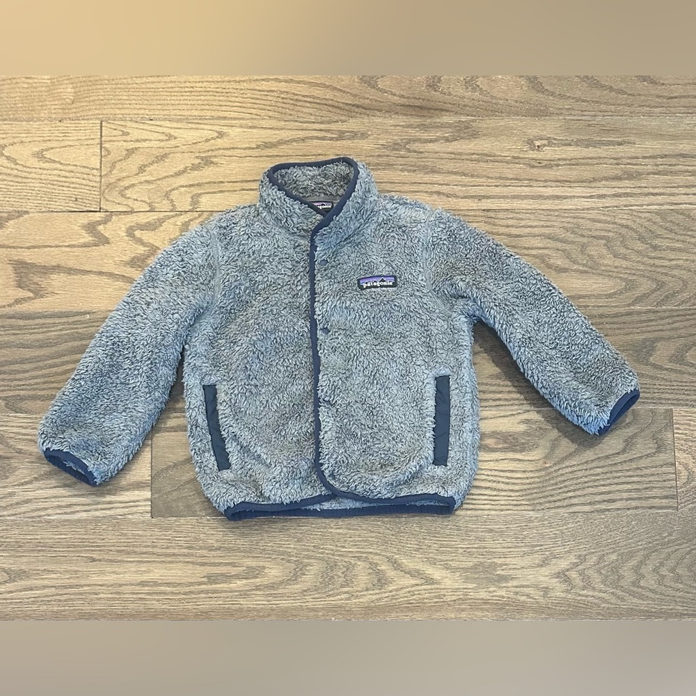 Patagonia Baby Cozy Toasty Fleece Snap Jacket 2T NENA Grey STY61380FA21